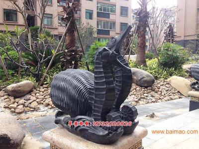 海馬-玻璃鋼仿銅海馬雕塑 永恒的藝術(shù)之美